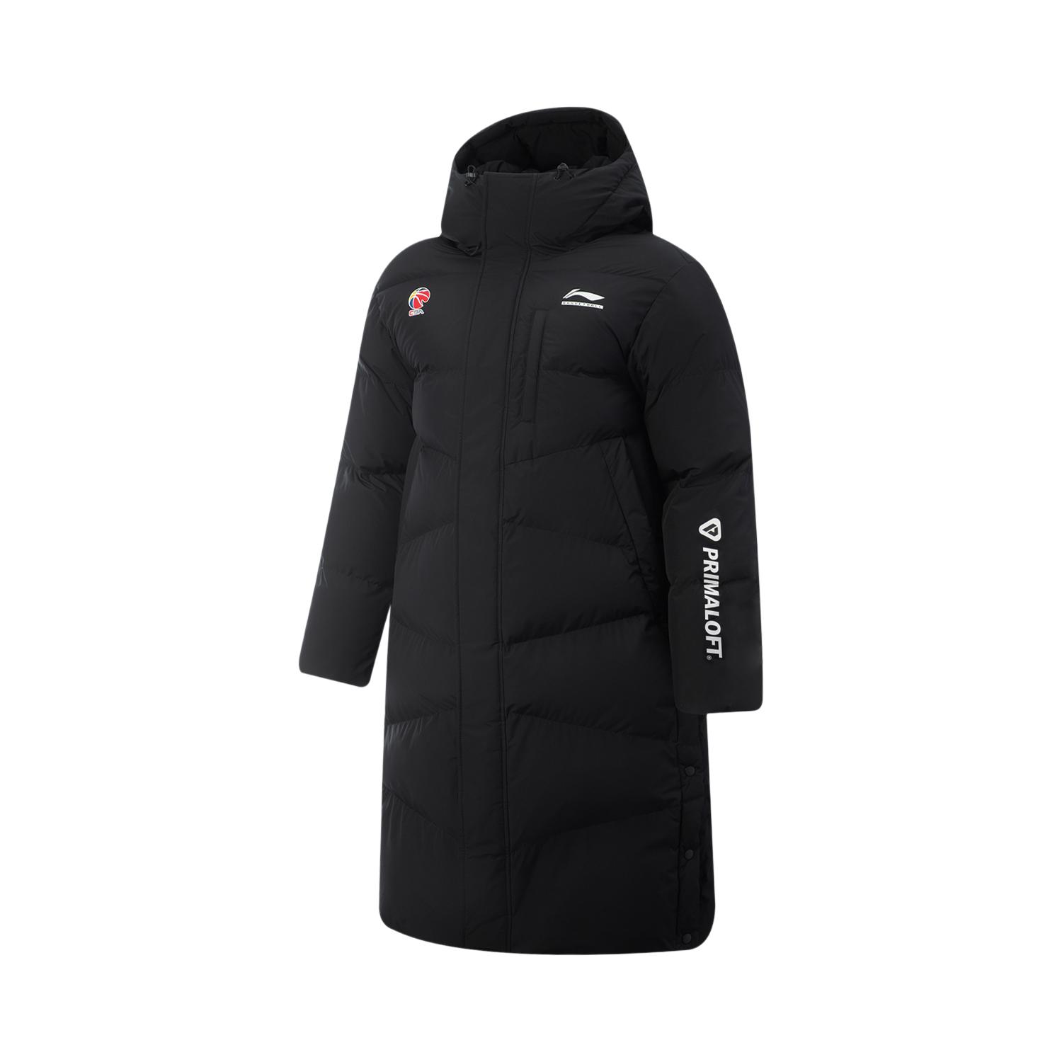 Li Ning CBA Collection Puffer Jackets Men s Black Hooded Moderate Other AFMV015-1 M