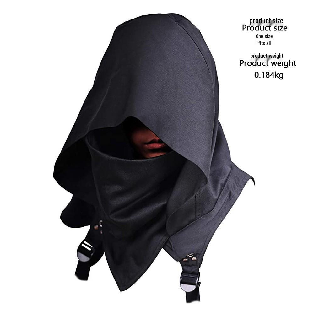 Cyberpunk Hooded Cloak for Halloween & Medieval Role-Play