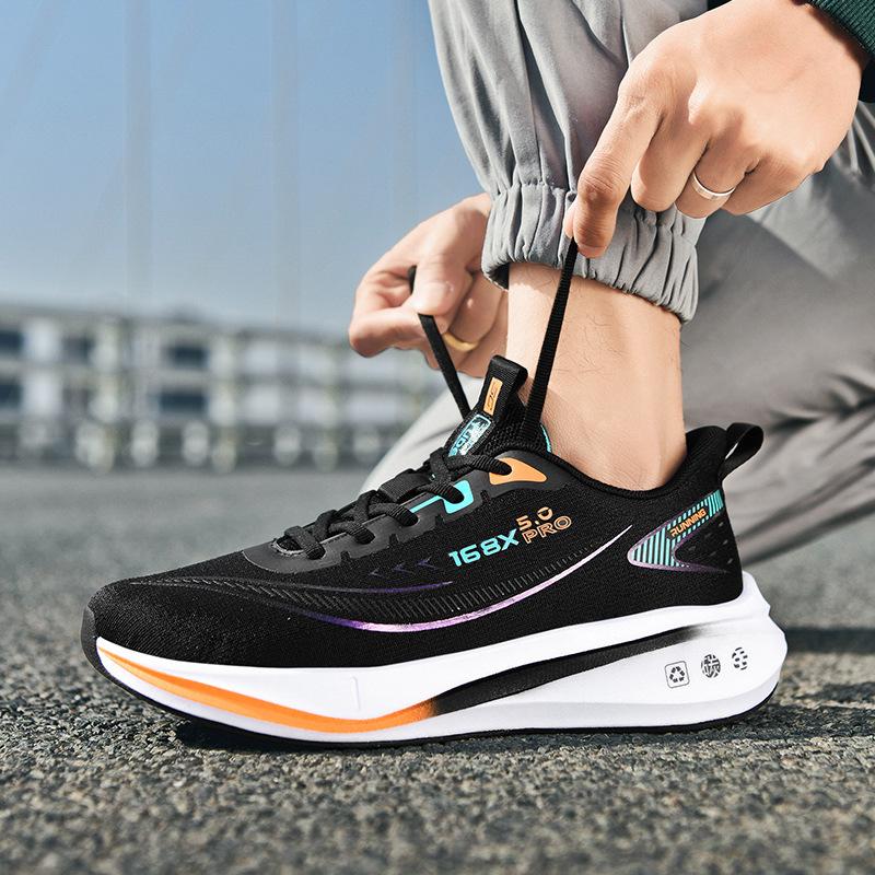 2025 Large Size Marathon Running Shoes Men's and Women's Outdoor Aerobic Running, Light and Breathable, Student Body Test Running Shoes