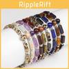 Natural Amethyst Crystal Charm Bracelet High Quality Fashion Jewelry For Women