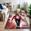1pc Area Rug Appropriate for Office, Michael Jackson Star Carpet, Versatile Printed Chair Rug, Durable Home Sofa Carpet