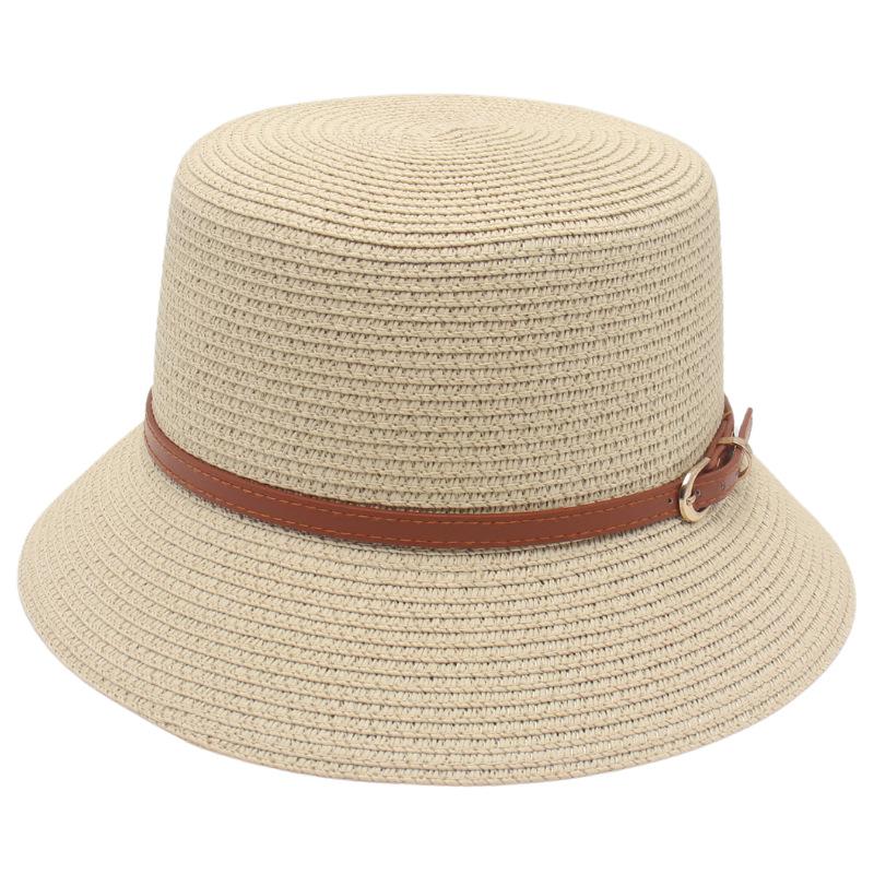 Summer Small Belt Encryption Straw Hat French Cool Sun Protection Japanese Dongmen Korean Style Bucket Hat
