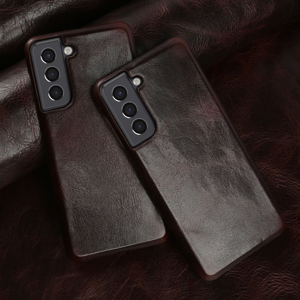 For Samsung S21 Case Luxury Real Genuine Leather Cover for Galaxy S25 FE S21Ultra S22 Plus S23Plus Note20 Phone Cases Coque Capa
