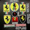 Autocollant de Voiture Réfléchissant Motif Décalcomanie Auto-adhésive Décoration Autocollants Bouclier Remplacement pour Style Équipes Ferrari SJ Accessoire