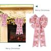 Große Schleifen Weihnachts-Schleife Dekorationen 2025 Weihnachtsbaum Hängeanhänger Ornamente Für Zuhause Garten Stuhl Feiertagsdeko 41x24cm