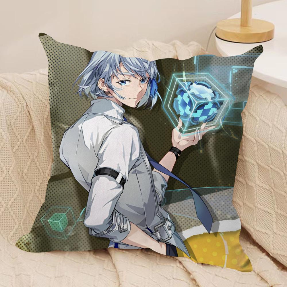 Cartoon TTower of God Cushion Cover Soft Plush Fabric DoubleSided Printed Sofa Cushion Cover for All Seasons Home Decor Gift