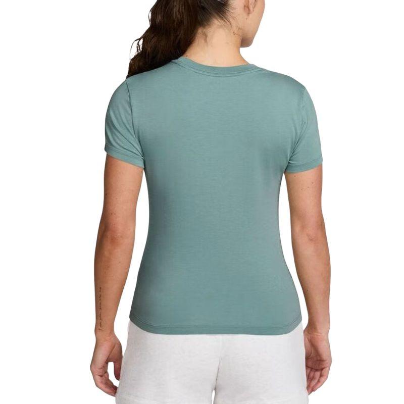 Nike Als W Nsw Nk Chll Knt Md Crp Logo Einfarbig Locker Outdoor Rundhals Kurzarm Normales T-Shirt Damen T-Shirts FV5509-018