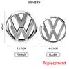 W1312026 Hot Styling Mouldings For VOLKSWAGEN VW 2PCS Car Front Grill Badges Rear Trunk Emblem Lid Covers Logo Sticker For VW Volksw
