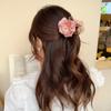 Korean Style Rose Shark Clip Cloth Flower Claw Clip Creative Simulation Flower Hair Claw  Women