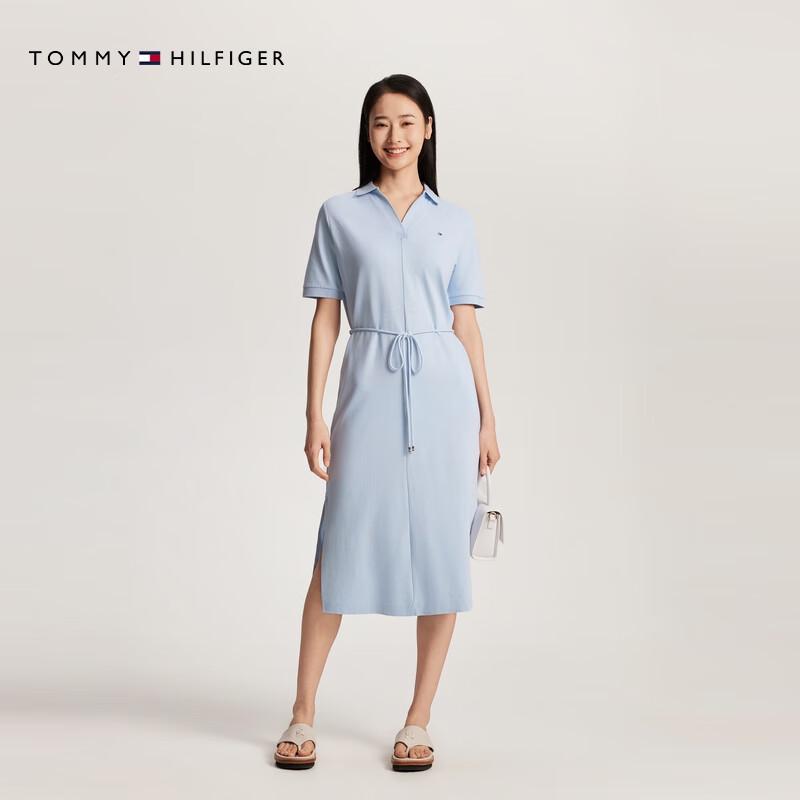 Tommy Hilfiger Women's Tencel Blend Polo Midi Dress
