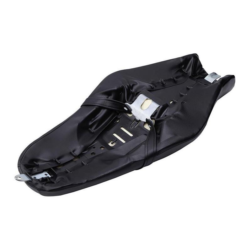 PU Leather Motorcycle Front Driver Rear Passenger Two Up Seat Black For Harley Sportster XL 883 1200 Forty Eight XL1200X