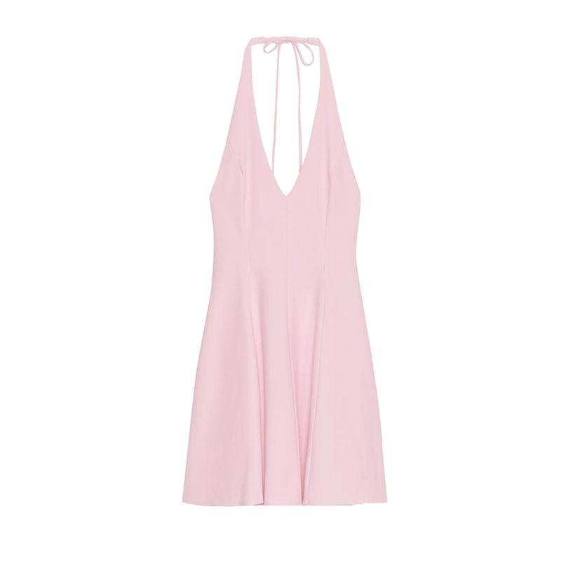 Summer New Women clothes Bow Design Wave-Style Wide Hanging Collar Short Dress 4661379