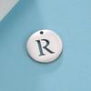 Teamer 10pcs A-Z 26 Letters Stainless Steel Charms for Jewelry Making Initial Alphabet Charms Pendant for Bracelet Necklace DIY