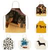 Dog Flower Pattern For Home and Kitchen Apron for Children House Cleaning Kids Apron Alpaca Barista Goods for Home Kitchen Apron
