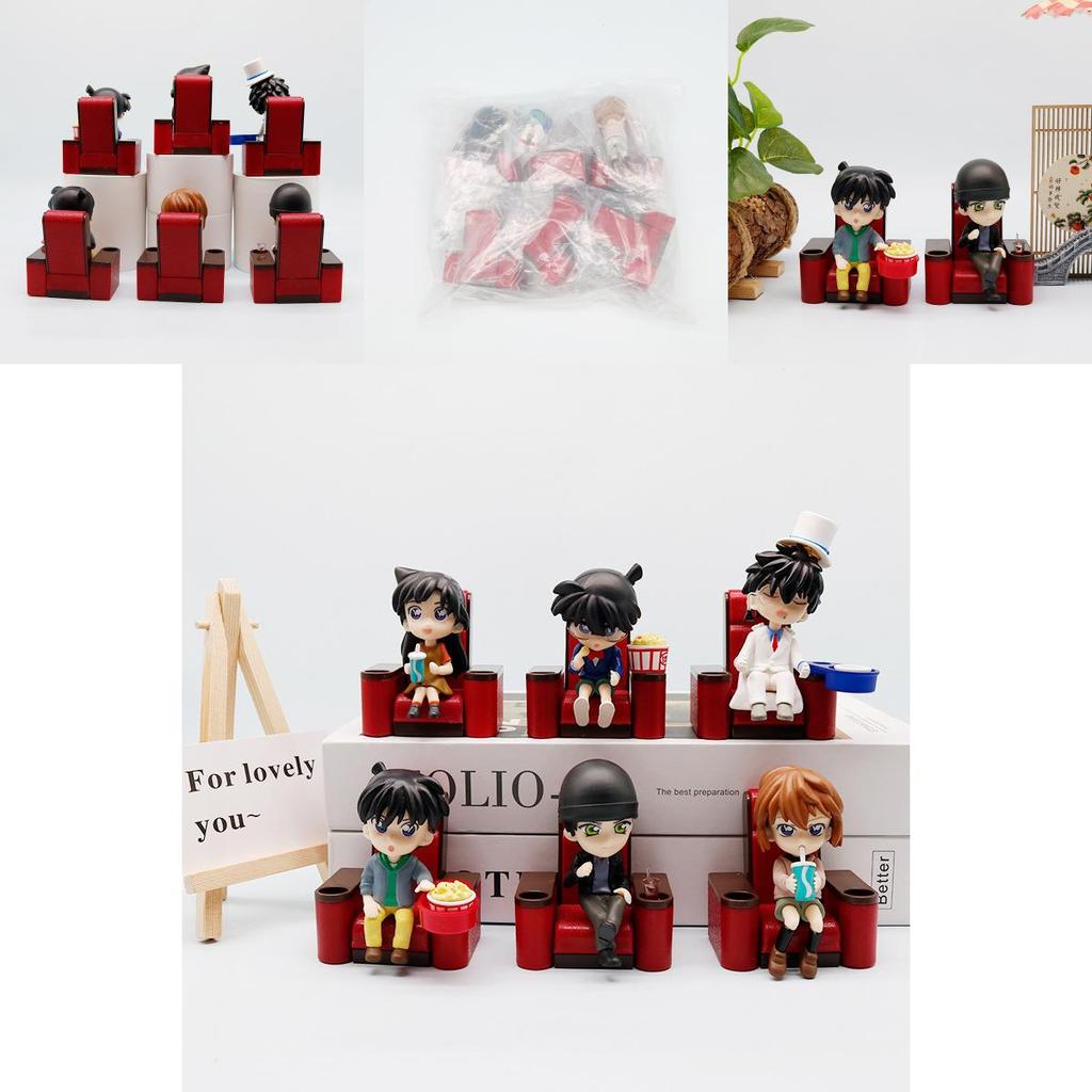Detective Conan Rachel Moore Anita Hailey Kuroba Kaito Sixpiece Set For Desk Decor