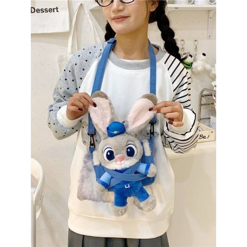 Zootopia Judy Hopps Nick Wilde Cartoon Plüsch Umhängetasche Für Mädchen Mit Verstellbarem Riemen Und Stauraum