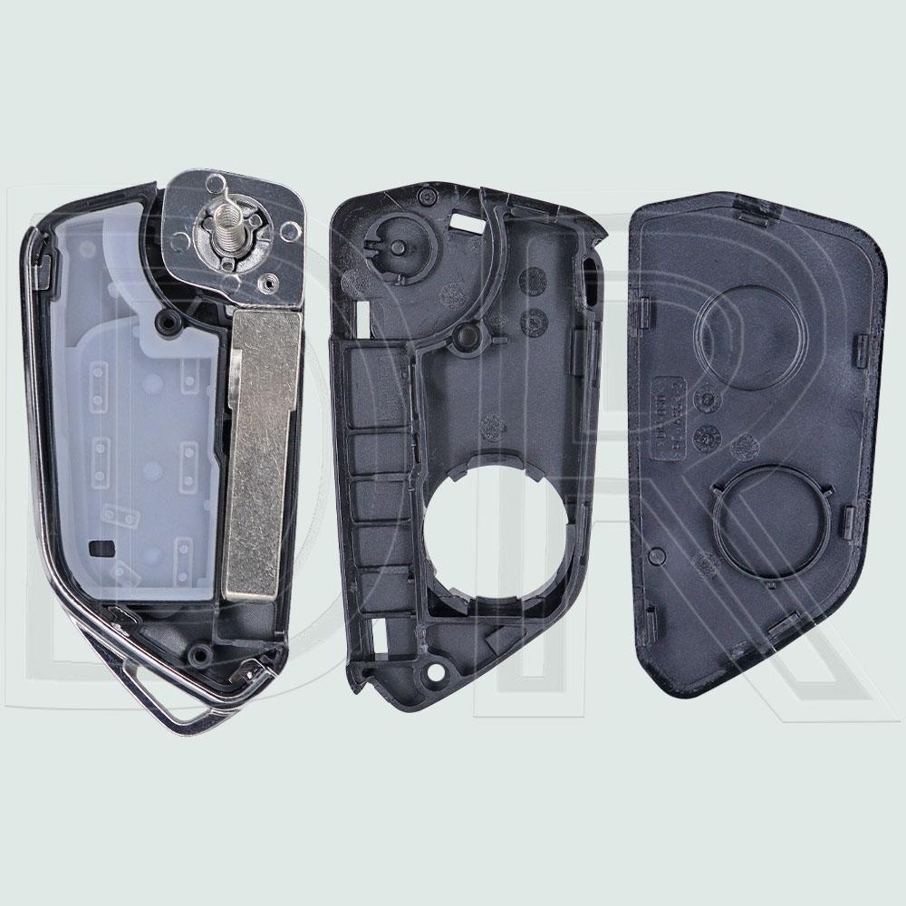 DR 202AD Modified Flip Car Remote Key Shell Case For VW Volkswagen Passat Golf Mk6 Polo Caddy Tiguan Beetle Skoda Octavia Seat
