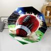 American football Theme Automatic Umbrella, Lightweight & Portable, 8 Rib, Perfect for Outdoor Travel, Birthdays, Christmas, Gifts.
