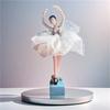 Resin Ballerina Angel Figurine Home Decor Table Centerpiece Ornament For Girls Women Birthday Gift Romantic Nursery Display