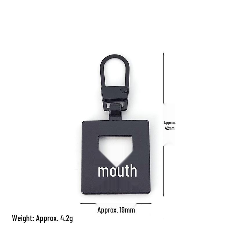 Detachable Metal Zipper Pull Tab Accessory for Bags, Shoes, and Clothes Repair
