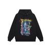 Li Ning Badfiv Series Traditional Chinese Character Pattern Printed Solid Color Hoodie Long Sleeve Sweatshirt Men Sweatshirt Black AWDSI61-1