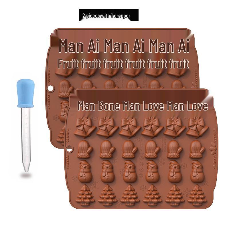 

Рождественская силиконовая форма: 5 ячеек для елки, перчаток и фигурок