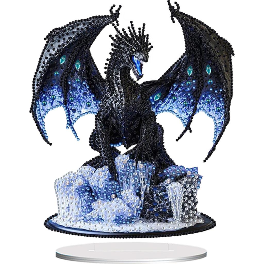 2D Flat DIY Diamond Painting Desktop Ornaments Kit Double-Sided Diamond Painting Desktop Decorations Bedroom Table Decoration