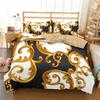 23pcs Bedding Set Luxury Duvet Cover Set Home Decor Bed Set Golden Duvet Cover  Comforter Cover with Pillowcase Full Queen Size