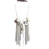 Les Trésors De Lily [G7790] - Stříbrnohnědý designový náhrdelník 'Capucines'