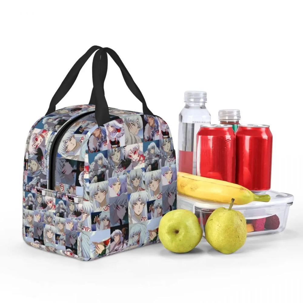 Manga Kimono Inuyasha Sesshomaru Isolierte Lunchtasche für Kinder Schul-Kühltasche Thermische Lebensmittelbox Tragetasche Lunchboxen Behälter