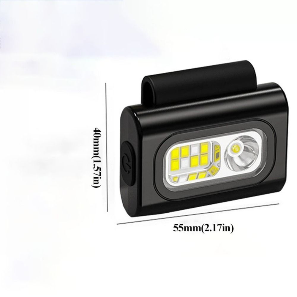 USB Rechargeable COB LED Headlight Strong Magnetic Clip Waterproof LED Running Light Ultra-Long Duration High Visibility