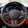 mkacg4 For BMW G20 G21 G22 G26 G30 G32 G42 F44 Real Carbon Fiber Car Steering Wheel Frame Cover M Performance Interior Replacment Kit