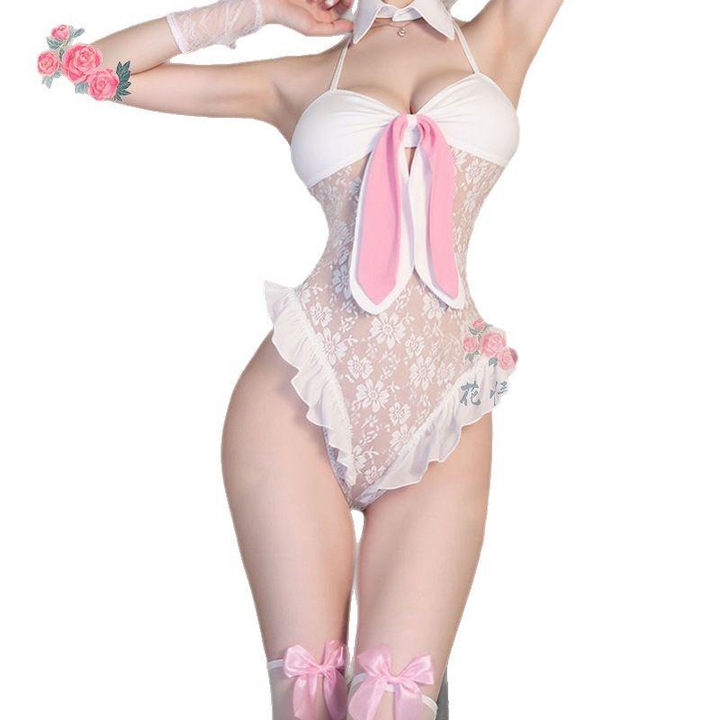 Sex Underwear Pure Desire Wind Open Crotch Free Onesie Bunny Uniform Temptation Hot