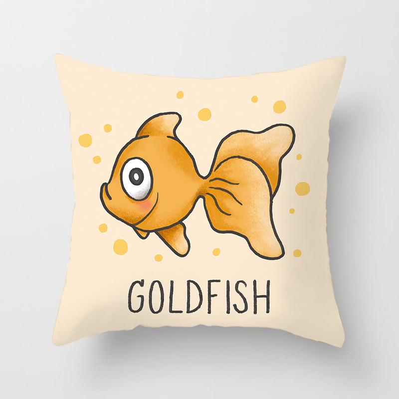 Internet Celebrity Cute Animal Pillow Cover Living Room Sofa Cushion Cover Bedside Pillow Cover