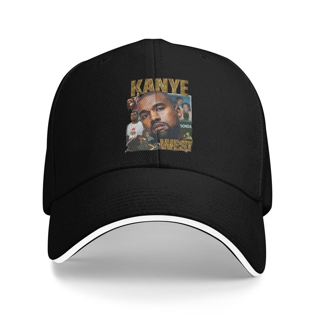 Custom Fashion Popular Singer Kanye West Baseball Cap Unisex WoUnisex Adjustable Adult  Dad Hat Summer Sun Hat