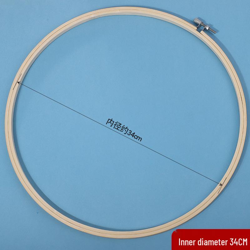Handmade DIY Cross-Stitch Round Moso Bamboo Embroidery Hoop Frame Holder