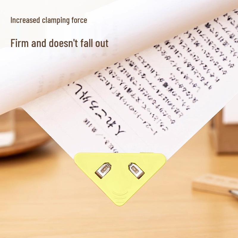 Multifunctional Transparent Triangle Clip Folder for Storage & Test Papers