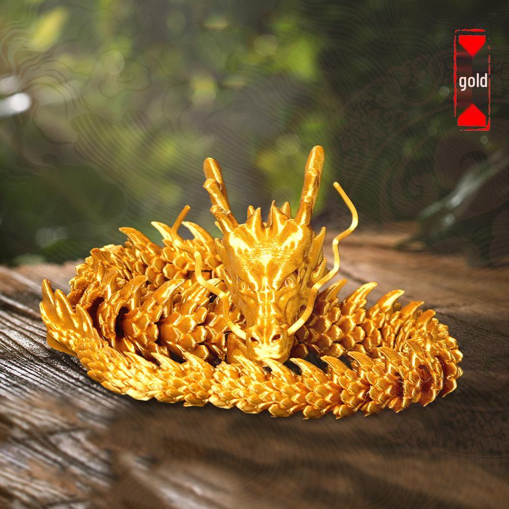 Articulated 3D Printed Chinese Dragon Children's Gift Ornament