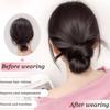 New High Temperature Wire Synthetic Half-tie Hair Claw Black Brown Feather Shuttlecock Head High Ponytail Hair Accessories Women