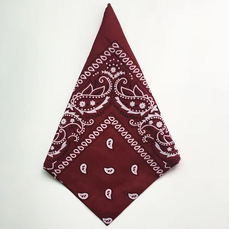 1/4/6pcs Paisley Bandana Printed Square Scarves Wristband Hair Band Neck Scarf Headwear Handkerchief Unisex Fashion Head Square