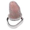 FRRK Men Stainless Steel Mesh Chastity Lock Smooth and Lightweight Control Penis Lock Adult Sex Toys