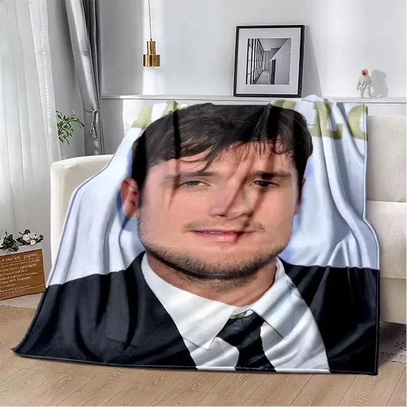 Handsome Star JJosh Hutcherson Soft Flannel Throw Blanket for Bed Home Picnic Comfortable Cozy Blanket for Kids and Adults