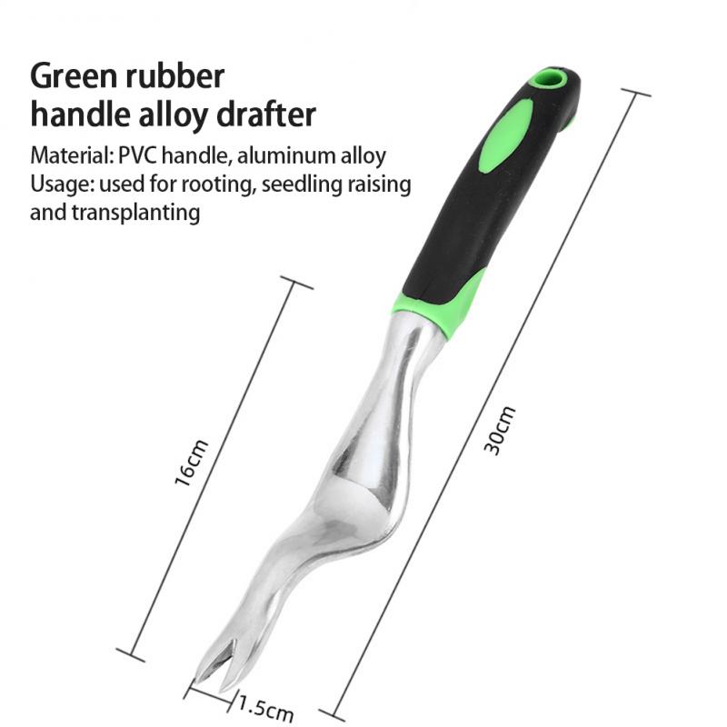 Bahçe Küreği Beş dişli Tırmık Küçük Kürek Çift Amaçlı Çapa Açık Alan Dikim Aksesuarları Siyah Kauçuk Saplı Alet Seti