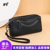 Retro Women's Bag, Mobile Phone Bag, New Fashion Casual Niche One-shoulder Crossbody Bag, Top Layer Cowhide Clutch