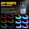 2PCS RGB Flexible 60cm Auto Car LED DRL Tube Strip Headlight Light APP Control