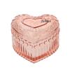 European-Style Heart-Shaped Crystal Glass Candy Jar,Jewelry Organizer With Lid Candlestick Container Container Home Decoration
