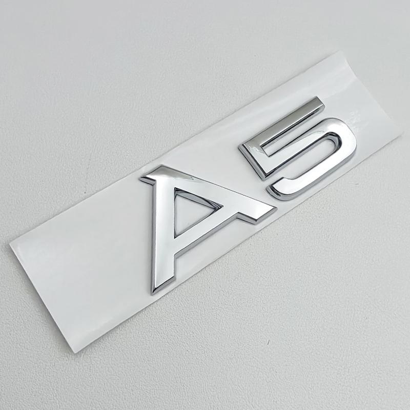 1pcs 3D ABS Chrome S Line A1 A2 A3 A4 A5 A6 A7 A8 Logo Emblem Auto Badge Trunk Decal For Audi Sline Car Body Sticker Accessories