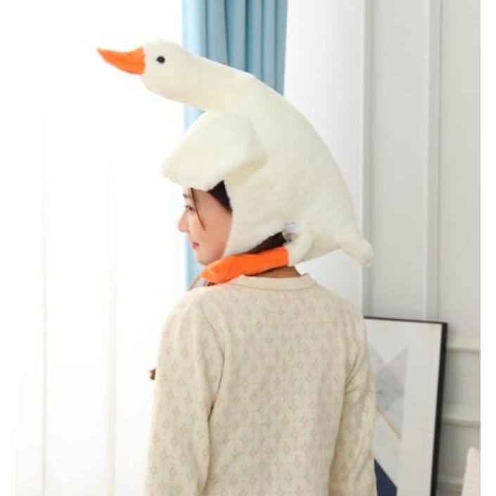 [DOKiDOKi] Duck Duck Bird Cute Moe Cosplay Transformation Hat Mask Head Headgear Stuffed Animal Costume Skit Halloween Swan 3820 4211