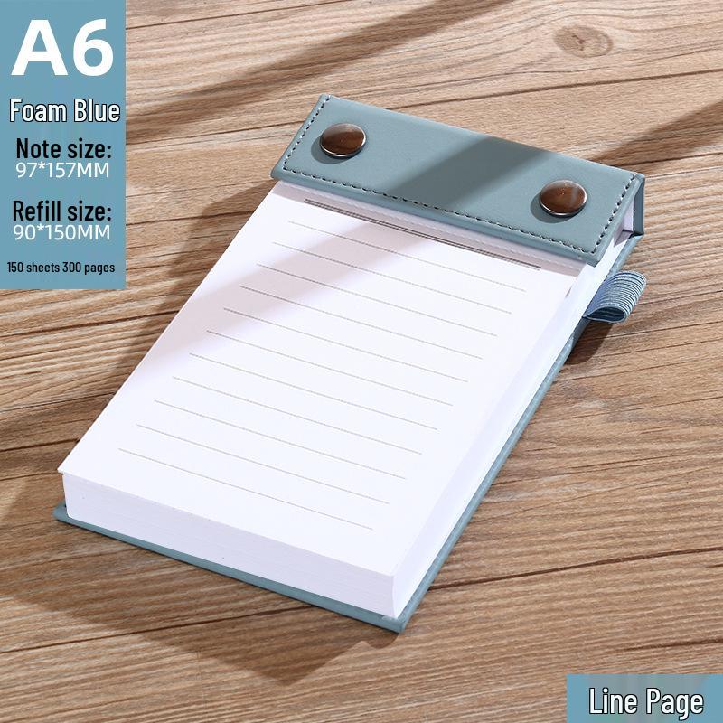 Compact Tear-Off Pocket Notepad - 6 Small Replacement Pads, 48 Pages Each