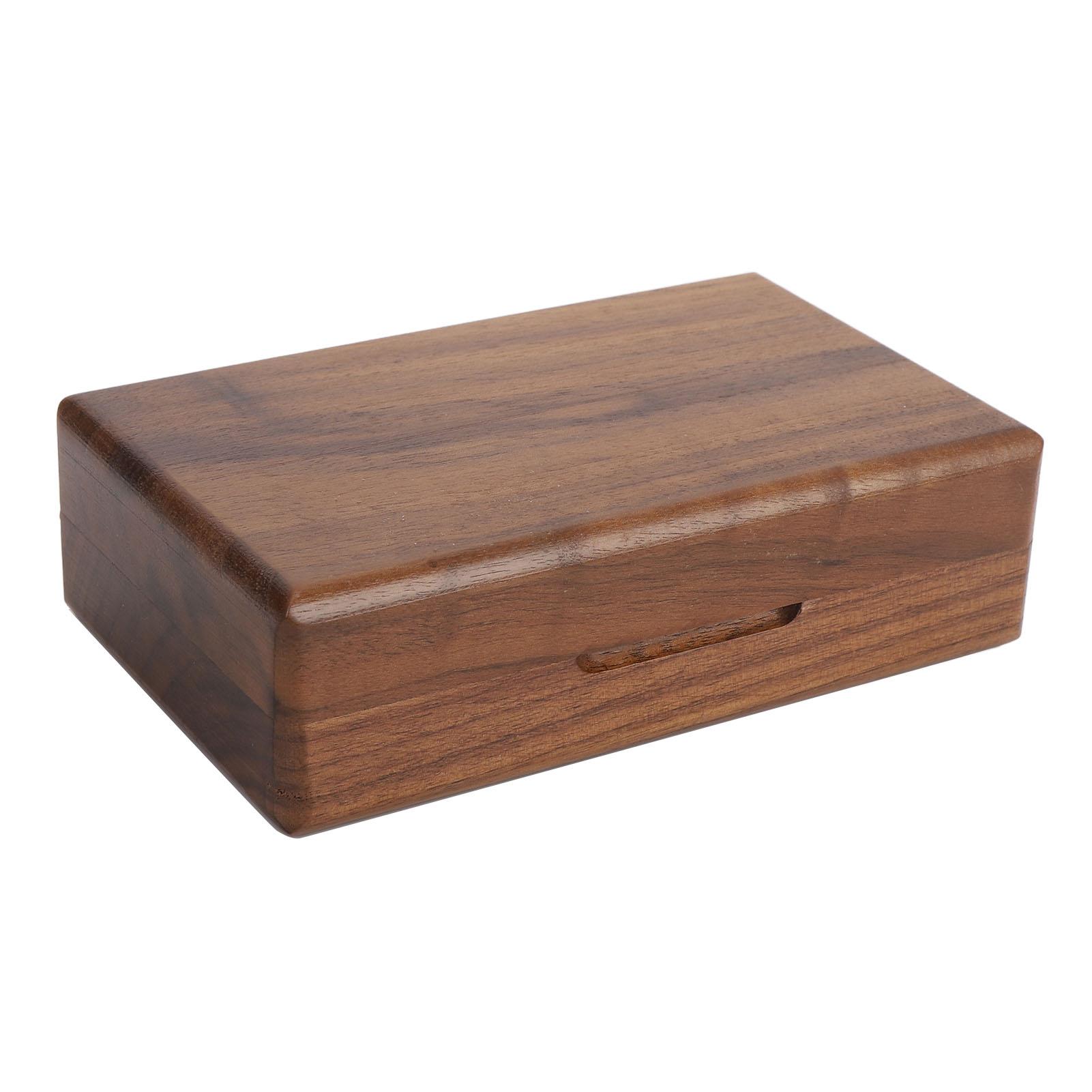 

Fly Hook Fishing Box Black Walnut Wood Fishing Bait Case Tackle Box for Fishing Gear Organization